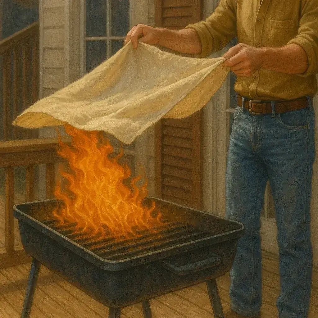 fire blanket with silicone coating