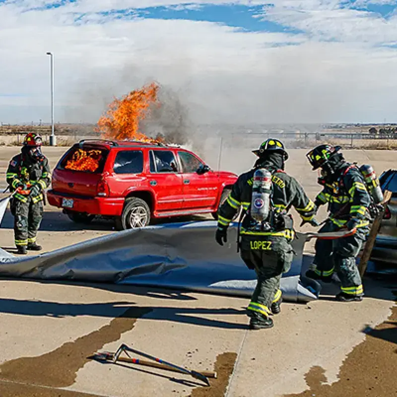 Prepare the EV Fire Blanket for Deployment