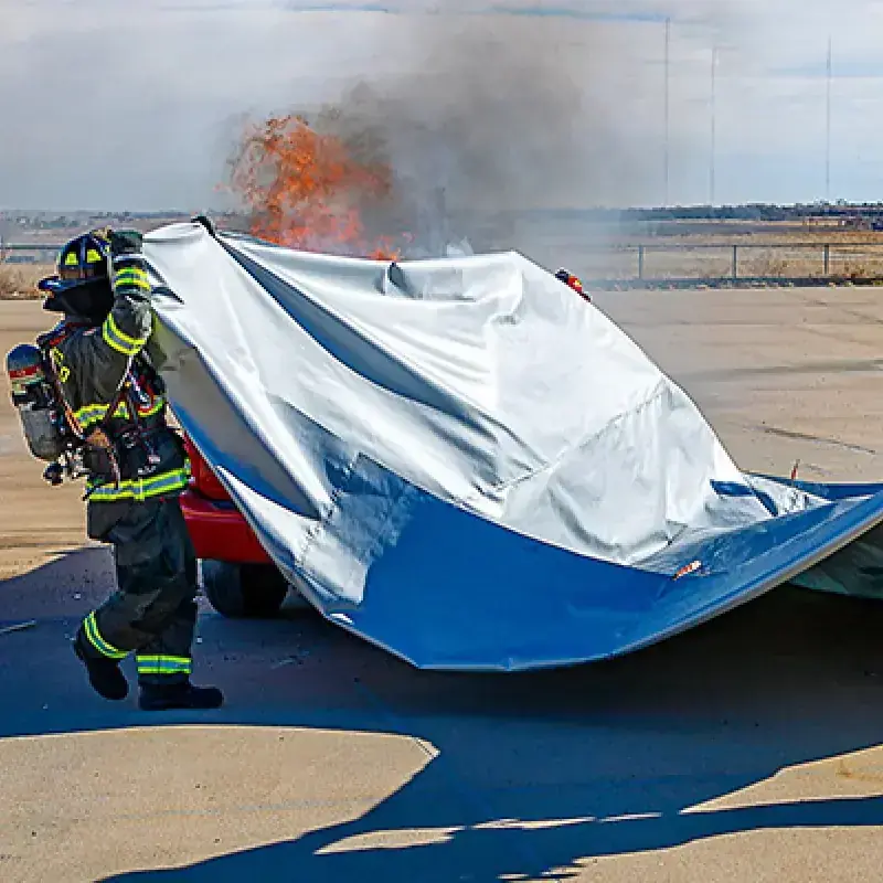 Deploy the EV Fire Blanket